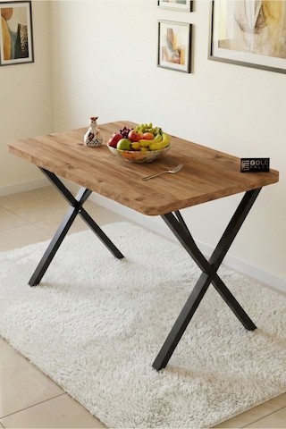 Reyo Falez 110x70 Cm Yemek Masası Modern Ahşap Görünümlü Mutfak Ofis Balkon Bahçe Kafe Masası Atlantik Çam 9830 Atlantik - Çam