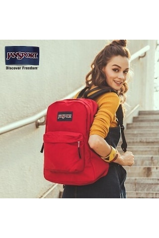 Jansport Superbreak Red Tape T5015xp Sırt Çantası Çok Renkli