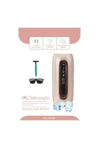 Sinbo Sel-6048 Ipl Lazer Epilasyon Cihazı Acısız Kalıcı Epilasyon Purple