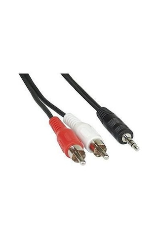 Ses Kablosu 1 Jak 3.5 Mm Erkek 2 Rca Erk 5 Mt Gold