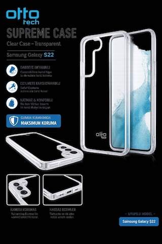 Samsung Galaxy Uyumlu S22 Kılıf Şeffaf Samsung Galaxy Uyumlu S22 Kılıf Şeffaf