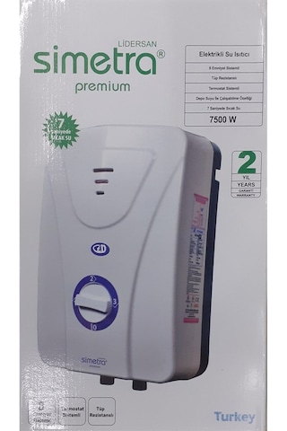 Lidersan Simetra Premium Elektrikli Şofben