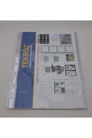 Üç Bölmeli A4 Şeffaf Sayfa - 10 Adetlik Paket