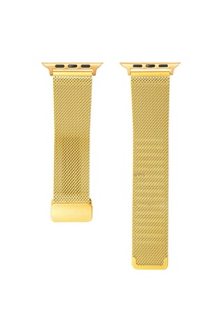 Apple Uyumlu Watch 40 MM Kordon Klipsli Metal Hasır Kordon 85
