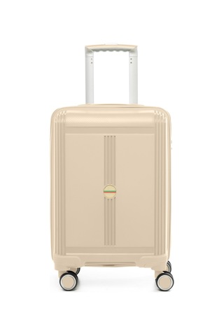 Unisex Jmy8101.12 John May Pp Silikon Valiz Küçük Boy 57x35x25cm Krem Krem