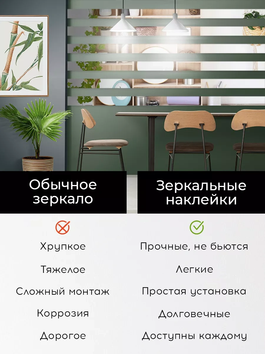 Conflate Ayna Çıkartmaları Şeritleri 7x50 Cm 20 Adet Gümüş 198417082 Gri