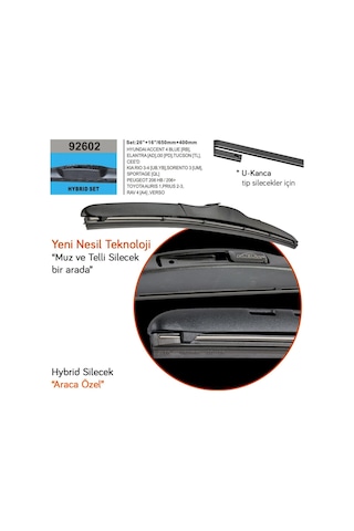 Rbw 92602 Hyundai Accent Blue 2011+ Hybrid Silecek Kancalı Md