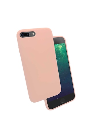 Apple Uyumlu iPhone 7 Plus Kılıf Zore Silk Kadife Iç Yüzey Silikon Kılıf