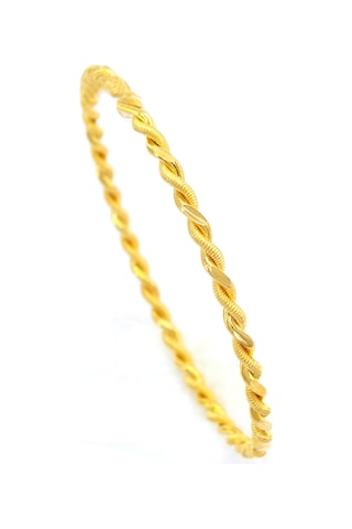 Bz 3 Mm 2'li Adana Burması 22 Ayar Altın Kaplama Bilezik 3 Mm Blz-3003 Altın