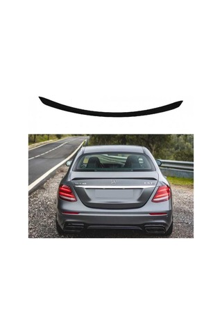 Mercedes W213 İçin Uyumlu E63 S Spoiler - Piano Black 2016-2019