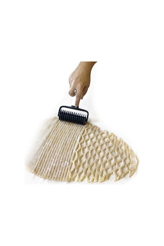 Plastik Pizza Tekerleği Kafes Hamur Çerez Ekmek Mutfak Rulo Kesici Pişirme Aracı