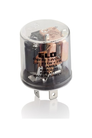 Elektromekanik Flaşör Üniversal 12v 3 Terminal Elo 203101001 N11.7767