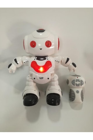 Farbu Oyuncak Uzaktan Kumandalı Işıklı Müzikli Dans Eden Akıllı Robot Kırmızı A7367-j608-2