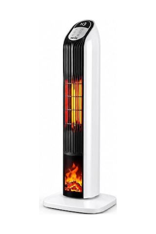 Kumandalı Sıcak Dik Ptc Seramik Fanlı Isıtıcı Led Kontrol Ekran - Devrilme Emniyet 2000w Ms-240 5728