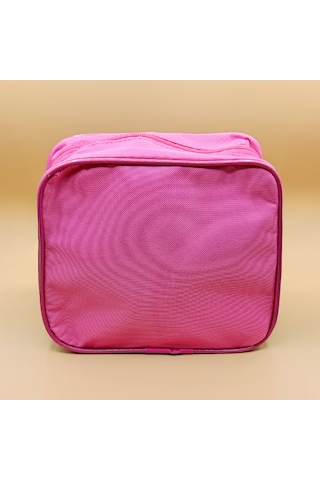 Flamingo Desenli Pembe Beslenme Çantası Fermuarlı, Kız Çocuk İçin