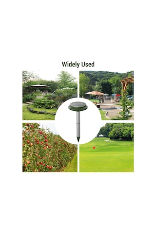 Vkemall Güneş Enerjili Ultrasonik 360 Su Geçirmez Yılan Ve Toprak Hayvanları Kovucu, Bahçe/çiftlik İçin 700 M² Etki Alanı Yeşil