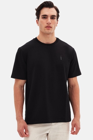 Twn Slim Fit Siyah Baskılı T-shirt 4ec14ort12025 Siyah