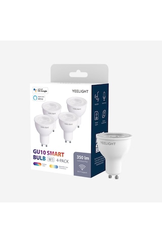 Yeelight W1 LED GU10 4'lü Renkli Akıllı Ampul