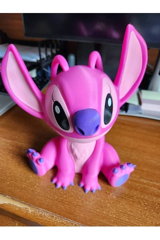 Sevimli Pembe Fantastik Figür Masa Üstü Dekor 23cm