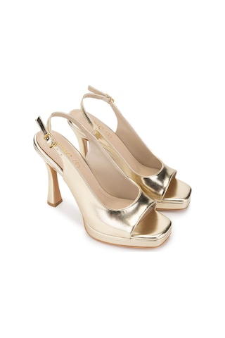 Tamer Tanca Kadın Vegan Dore Topuklu Ayakkabı 891 753 Bn Ayk Y25 Dore Dore