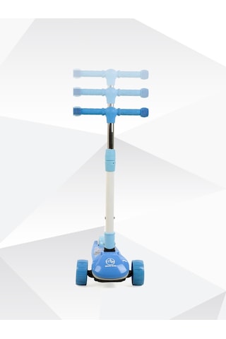 Maxi Taxi Zoomy Oturaklı Işıklı Katlanabilir Scooter Mavi