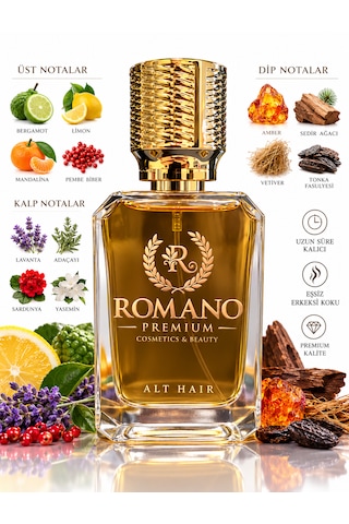 Alt Haır 50 Ml Kalıcı Parfüm Yüksek Esans Unisex Kullanım Çiçek - Odunsu