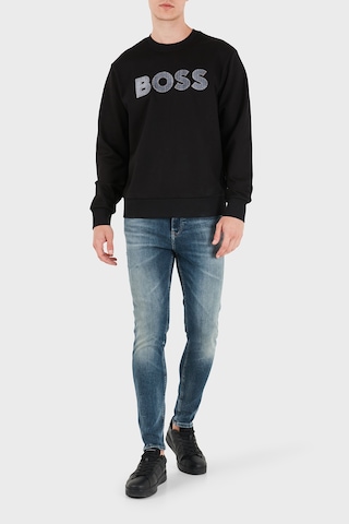 Boss Pamuklu Slim Fit Dar Paça Jeans Erkek Kot Pantolon 50566096 436 Lacivert