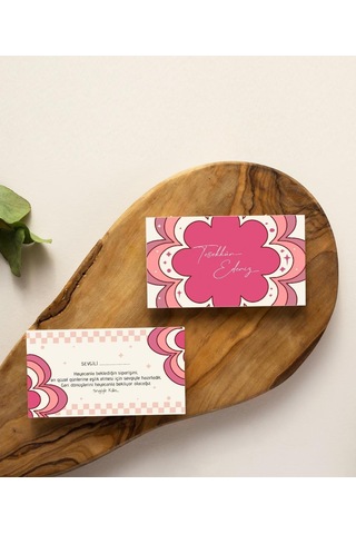 Çift Yön Kargo Paketleme Teşekkür Kartı Thank You Cart Pytktskk32