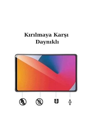 İpad Air 13 M3 Çip Uyumlu 2025 13 İnç İnce Temperli Cam Ekran Koruyucu