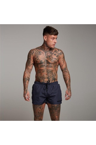 Kırmızı Muscleguys Erkek Baskı İnce Plaj Şort Nefes Alabilir Ve Ter Tutmaz Polyester Sweatshort Spor Salonu Fitness Şort Vücut Geliştirme Elastik Bel Kırmızı