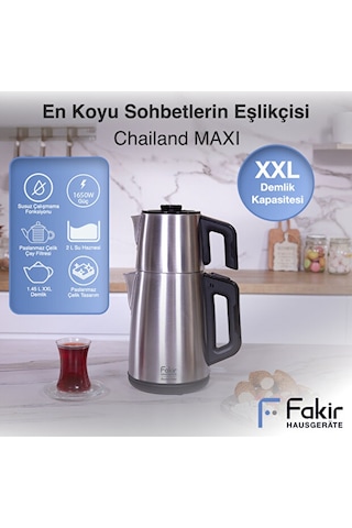 Fakir Chailand Maxi XXL 2 L Çelik Çay Makinesi