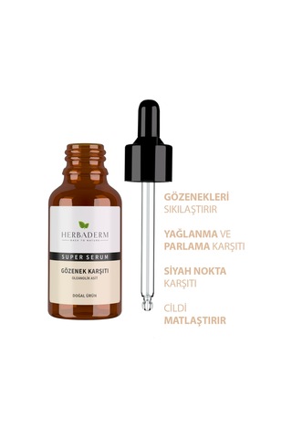 Superserum Oleanolik Asit Gözenek Karşıtı Doğal Yüz Serumu