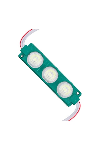 12 Volt 3 Watt Yeşil Led Modül - 74x20 Mm - 3030 Çip