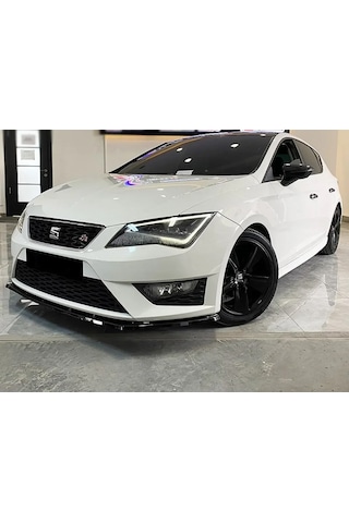 Seat Leon Mk3 Fr Ön Lip Parlak Siyah Plastik Ön Ek Karlık 2012 2013 2014 2015 2016