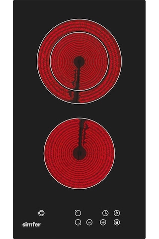 Simfer 3370 Domino Ankastre Vitroseramik Ocak 2E