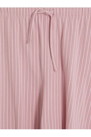 Lcw Dream Pembe Beli Lastikli Çizgili Kadın Şort Pijama Alt