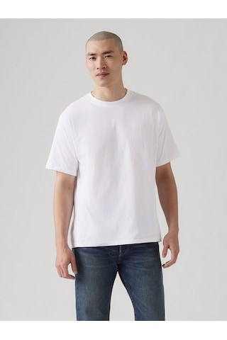 Levi's Erkek Vintage Tee Bisiklet Yaka Beyaz T-shirt - A0637-0000 Beyaz