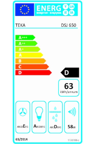 Teka DSJ 650 Duvar Tipi Davlumbaz 40484830