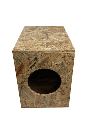 Reyo Kedi Evi Dış Ortam Uygun Ahşap Kedi Evi Osb 43x41x29 Cm