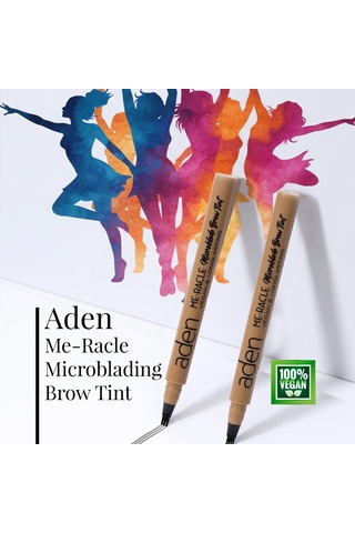 Aden Me-racle Microblading Brow Tint - Microblading Kaş Tinti Greyish-black Grimsi Siyah 0