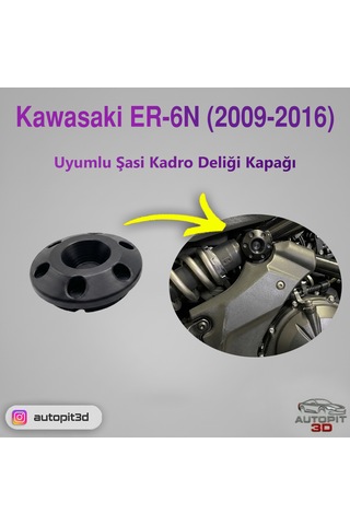 Kawasaki Er-6n 2009-2016 Uyumlu Şasi Kadro Deliği Kapağı