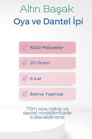 Altınbaşak Oya Ve Dantel İpi 20 Gr - Royaleks - No: 367