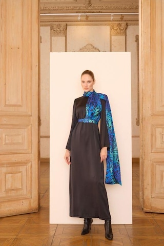 Senna Fıore Dress Gece Mavisi Lacivert