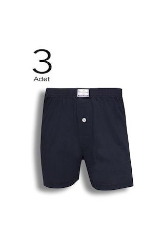 3'Lü Erkek Düğmeli Boxer 14102-A3