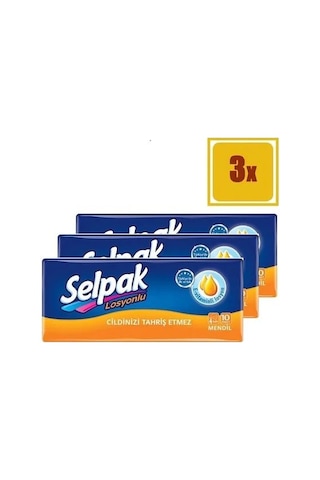 Selpak Losyonlu Mendil 10'lu 3 Paket
