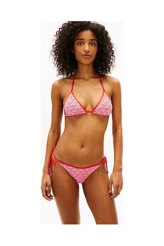 Tommy Hilfiger Kadın Triangle Baskı Detaylı Bikini Üstü-16080 Gül Rengi