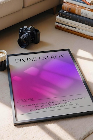 Divine Energy Çerçeveli Tablo İlahi Enerji 002 Aura Renkleri