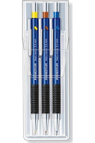 Staedtler Mars Micro Mekanik Versatil Kalem 3'lü Set 0.3-0.5-0.7