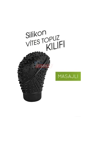 Carub Silikon Vites Topuzu Masajlı Oval Siyah Br6219620