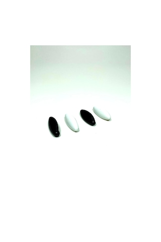 Royaleks 4 Adet Plastik Çengelli Eşarp Ve Şal İğnesi Siyah Beyaz 4 Cm Çok Renkli